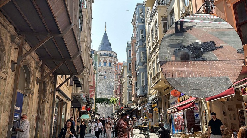 Galata Kulesi'nden düşen 22 yaşındaki genç yaşamını yitirdi - Resim: 1