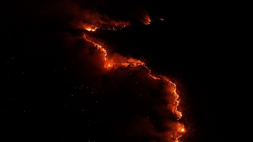 Bursa'nın Orhaneli ilçesindeki orman yangınına müdahale sürüyor - Resim: 6