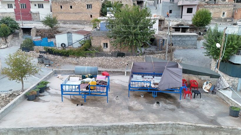 Mardin ve Batman'da sıcak havada "dam palas" keyfi - Resim: 12