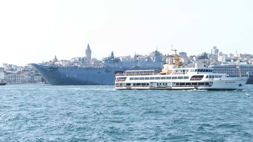 Çanakkale'den yola çıkan TCG Anadolu, İstanbul'a ulaştı - Resim: 5