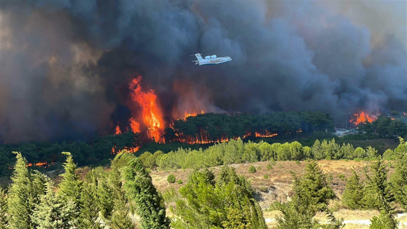 Çanakkale orman yangınının zararı uydudan görüntülendi - Resim : 4