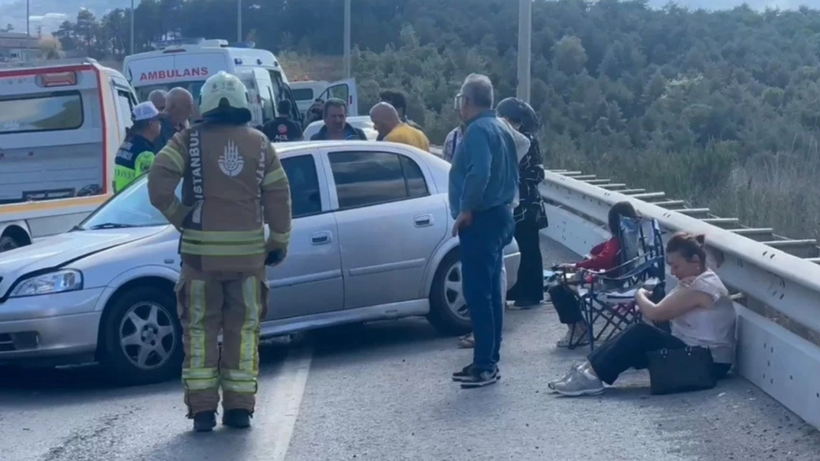 Şile Otoyolu'nda feci kaza: 4 kişi yaralandı - Resim : 2