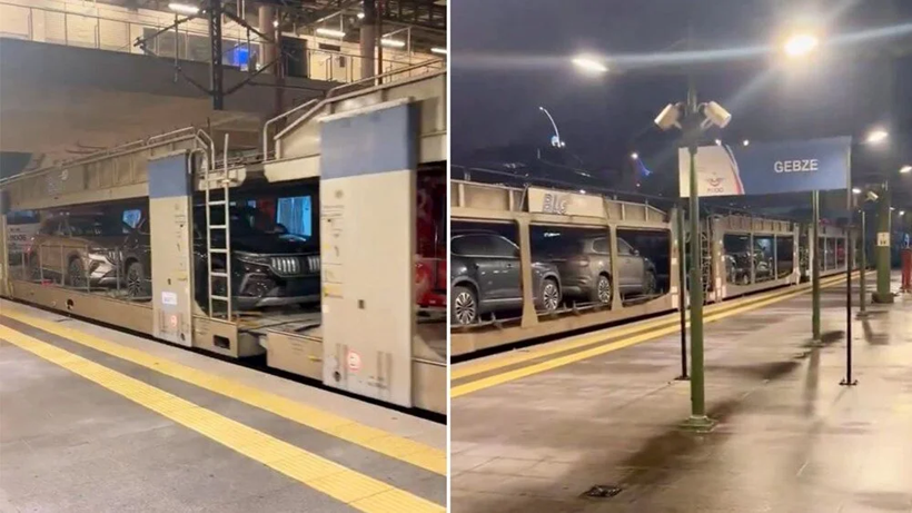 Vagonlar dolusu Togg yola çıktı! Marmaray'dan geçti, Almanya'ya gidiyor - Resim: 1