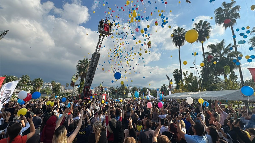 Hatay'da kanseri yenen 3 yaşındaki Tamer Talha için gökyüzüne balonlar bırakıldı - Resim: 7