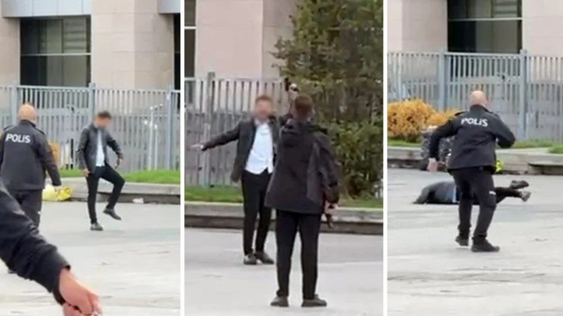 Çağlayan'da korku dolu anlar: Başına silah dayadı, havaya ateş açtı - Resim: 1