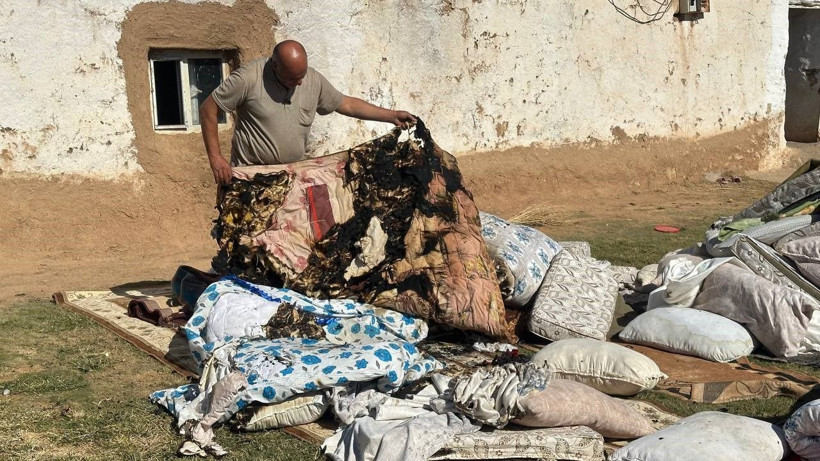 Şanlıurfa'yı tedirgin eden olay! Herkes kendi kendine yanan ev için seferber oldu - Resim: 1