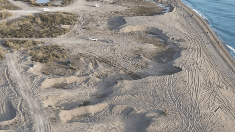 Kum hırsızları sahilleri talan etti: Bölge dronla görüntülendi! - Resim: 1