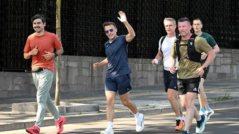 Macron sabah koşusunu Seğmenler Parkı'nda yaptı - Resim : 3