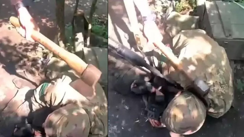 Ukraynalı askere baltalı eziyet! Omurgalarını kırmakla tehdit ettiler - Resim : 4