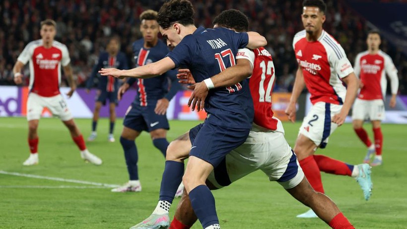 Şampiyonlar Ligi'nde finalin adı İnter-PSG oldu! PSG, Arsenal'i yarı finalde 2-1'le geçti - Resim : 1