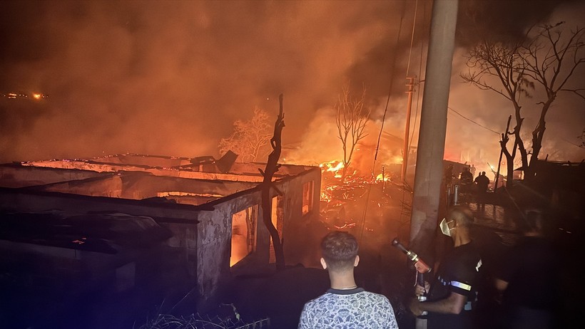 Bolu'da yanan köy havadan görüntülendi - Resim : 1