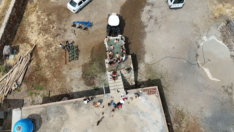 Havuz yoksa römork var: Diyarbakır'da yaz neşesi kendi imkanlarıyla geldi - Resim: 3