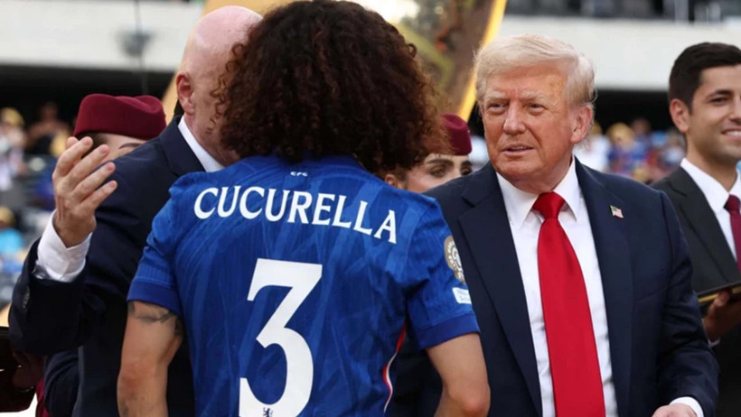 Chelsea futbolcusu Cucurella, Trump'ın kupa törenine katılması hakkında konuştu - Resim : 1