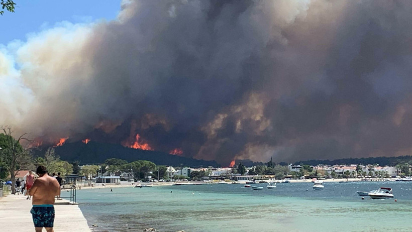 Çanakkale orman yangınının zararı uydudan görüntülendi - Resim : 2