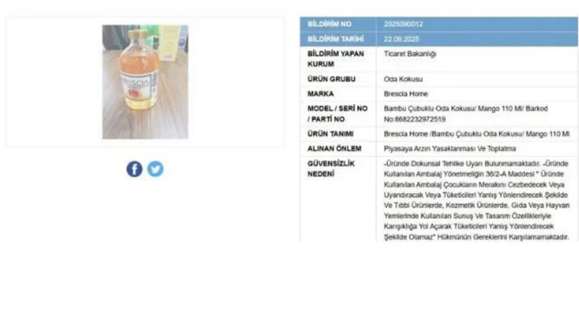 Ticaret Bakanlığı harekete geçti: Bazı oda kokuları ile peluş oyuncaklar için toplatma kararı - Resim : 2