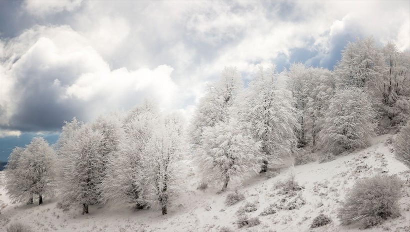 Sporseverlerin uğrak yeri! Kocadağ yaylası beyaza büründü ❄️🌨️☃️ Ortaya kartpostallık görüntüler çıktı - Resim: 16