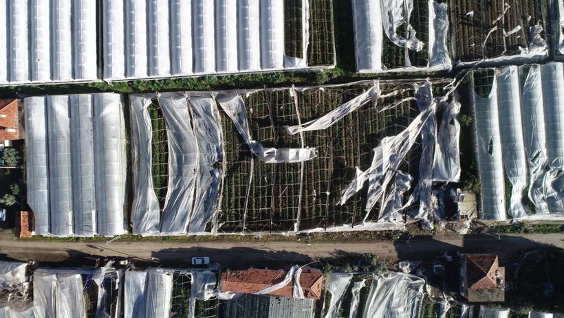 Antalya'da hortumun bilançosu ağır oldu: 6 yaralı, 1000 dönüm sera zarar gördü - Resim: 7