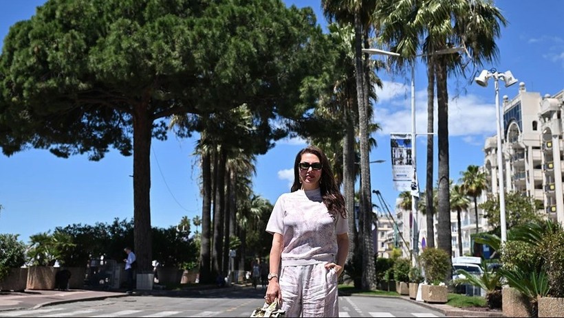 Cannes Film Festivali’nde kırmızı halıda Ebru Yaşar damgası - Resim : 1