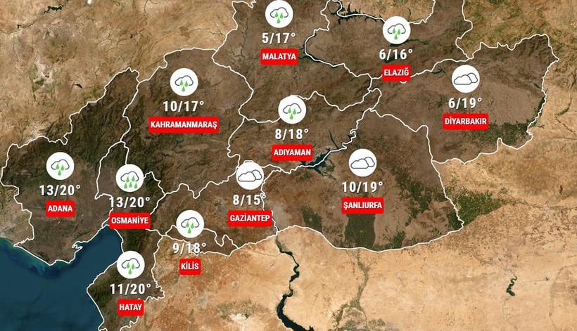 Meteoroloji'den deprem bölgesi için yağmur ve kar uyarısı - Resim : 1