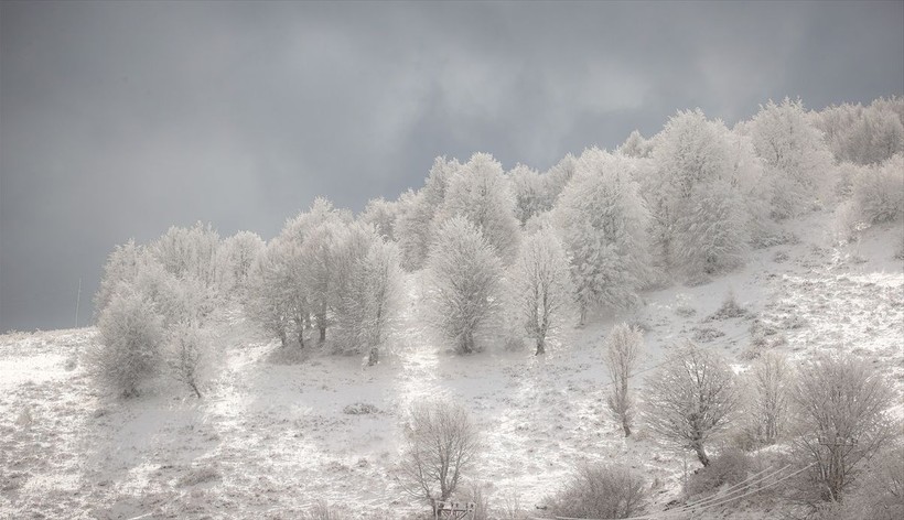 Sporseverlerin uğrak yeri! Kocadağ yaylası beyaza büründü ❄️🌨️☃️ Ortaya kartpostallık görüntüler çıktı - Resim: 6