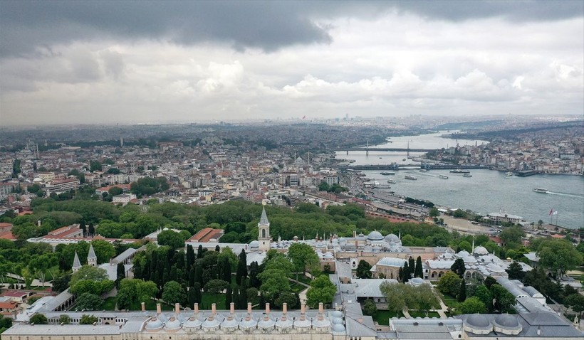Fatih Sultan Mehmet tarafından inşa edilen Topkapı Sarayı dron ile görüntülendi - Resim: 22