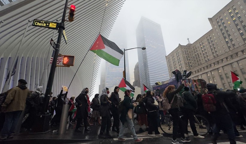 New York Gazze'de ölen binlerce bebek ve çocuk için sessiz yürüyüş yaptı - Resim: 46