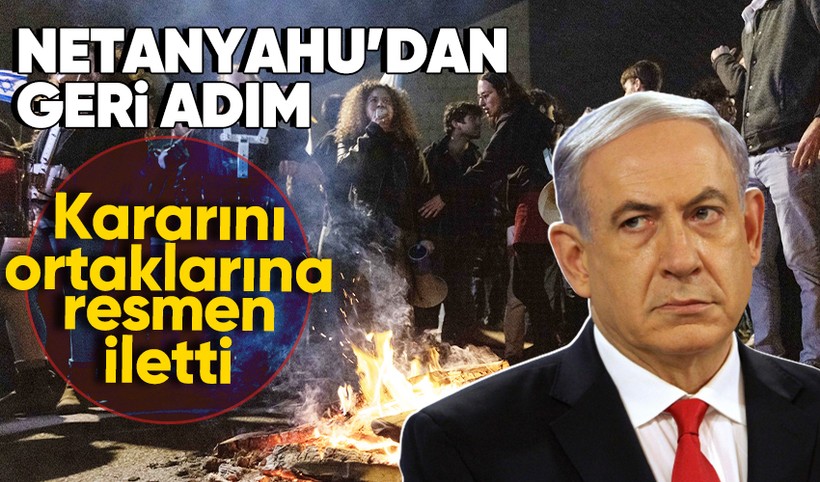 Protestoların şiddetlendiği İsrail'de Başbakan Netanyahu geri adım attı: Tartışmalı yargı düzenlemesi askıya aldığını resmen beyan etti