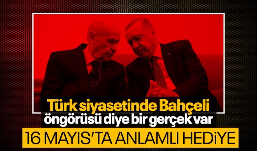 16 Mayıs'ta Cumhurbaşkanı Erdoğan ile Bahçeli'nin yaptığı görüşmeye ilişkin detay! Bahçeli'den Cumhurbaşkanı Erdoğan'a anlamlı hediye