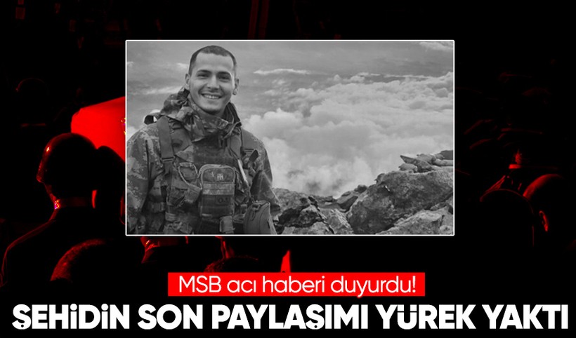 MSB duyurdu: Pençe-Kilit Operasyonu bölgesinde bir asker şehit