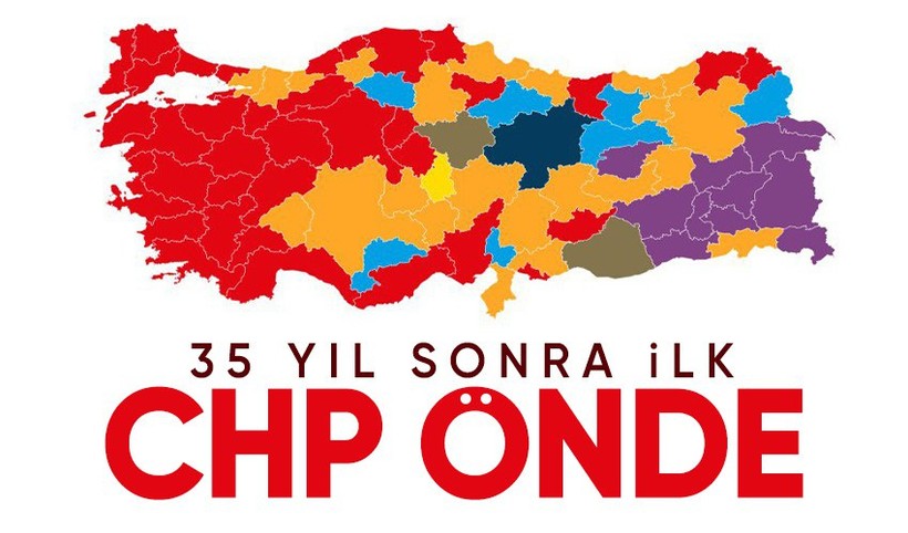 35 yıl sonra ilk defa CHP ilk kez birinci parti