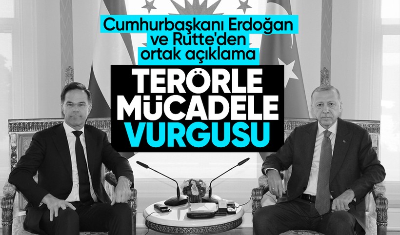 Cumhurbaşkanı Erdoğan ve Rutte'den ortak basın toplantısı