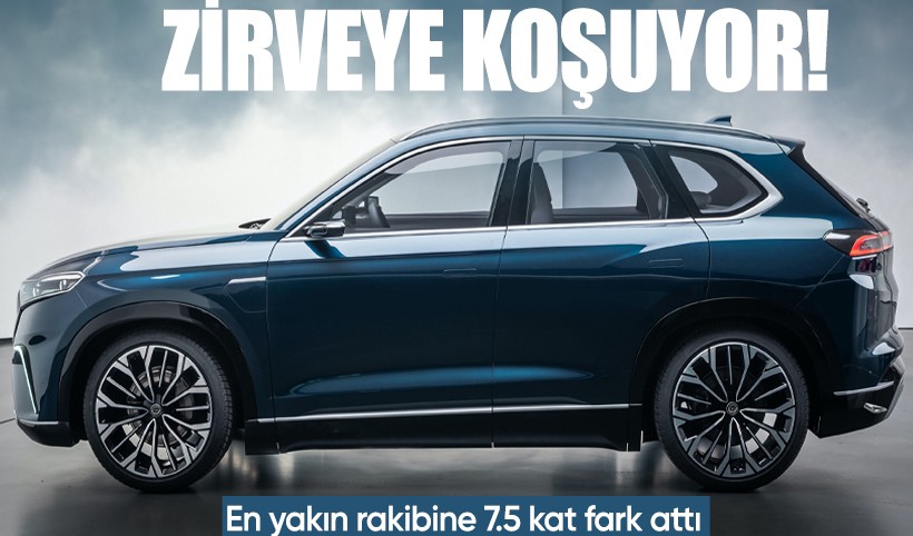 TOGG piyasada zirveye koşuyor! En yakın rakibine 7.5 kat fark attı