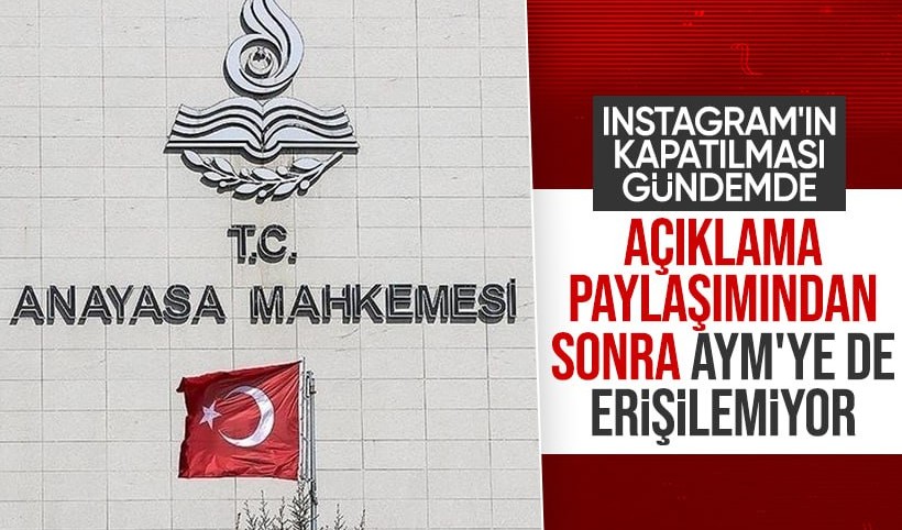 Instagram'a erişim engeli ortalığı karıştırdı! Anayasa Mahkemesi'nin sitesine de girilemiyor