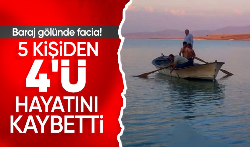 Muş'taki baraj gölünde facia: Suya giren 5 kişiden 4'ü hayatını kaybetti