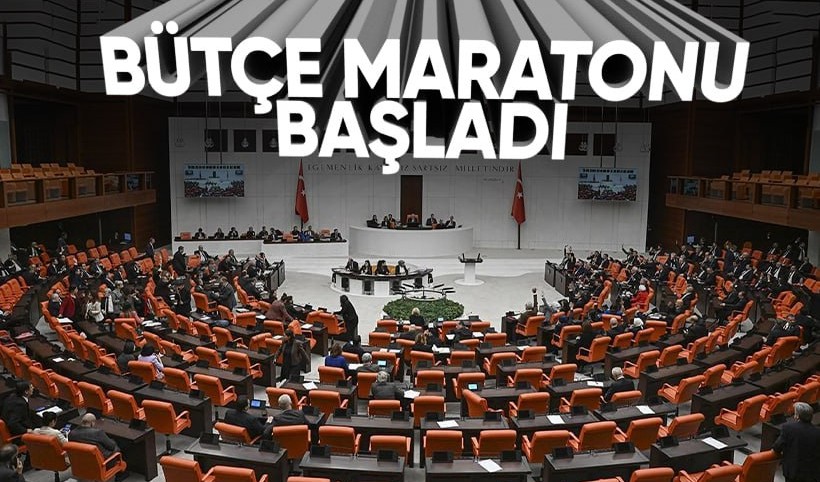 Meclis'te bütçe maratonu başlıyor
