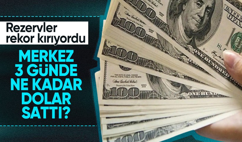 Merkez Bankası'nın 3 günde sattığı dolar tutarı belli oldu