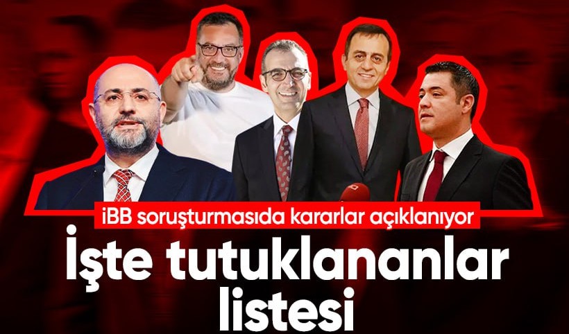 İBB soruşturmasında peş peşe tutuklamalar: Murat Ongun, Buğra Gökçe, Serdar Haydanlı, Resul Emrah Şahan...