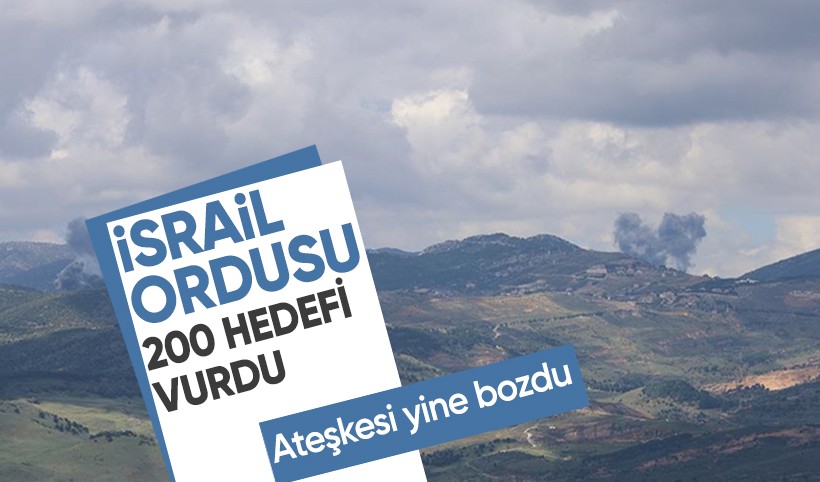 İsrail ordusu, son 2 günde Gazze, Suriye ve Lübnan'da en az 200 hedefe saldırı düzenledi