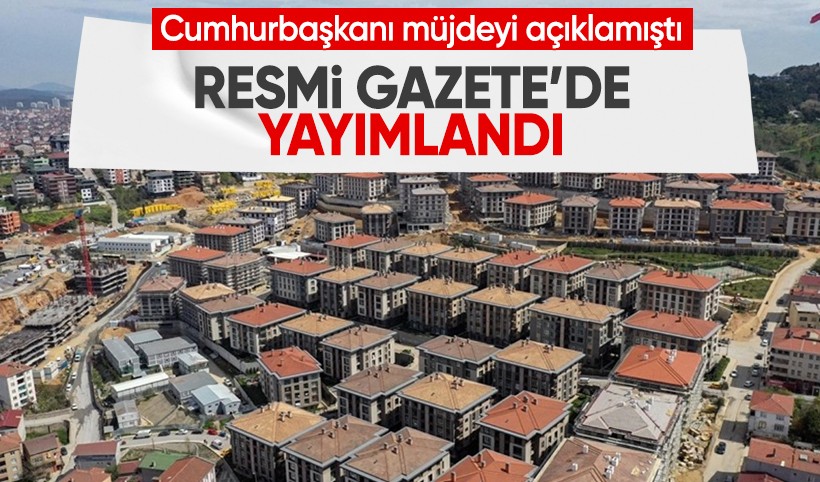 Resmi Gazete'de yayımlandı: Hibe 875 bin TL’ye yükseldi