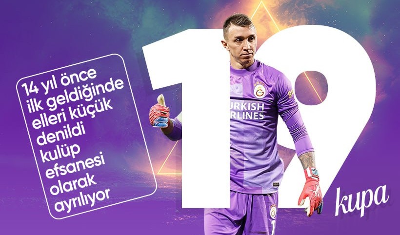 Fernando Muslera Türkiye'de 19. kupasını kazandı