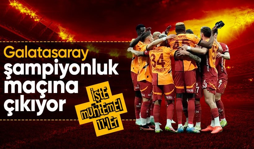 Galatasaray-Kayserispor maçı muhtemel 11'leri