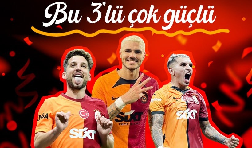 Galatasaray'da Torreira, Mertens, Icardi 3'lüsünün 3. şampiyonluğu