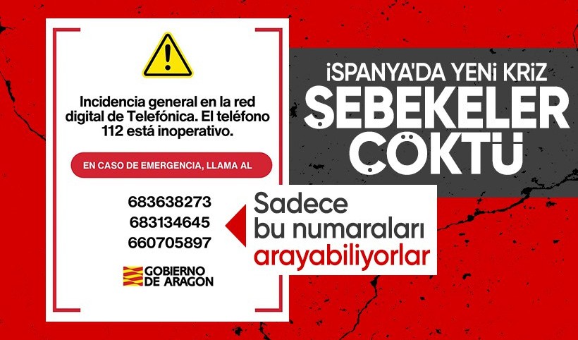 İspanya'da mobil şebekeler çöktü