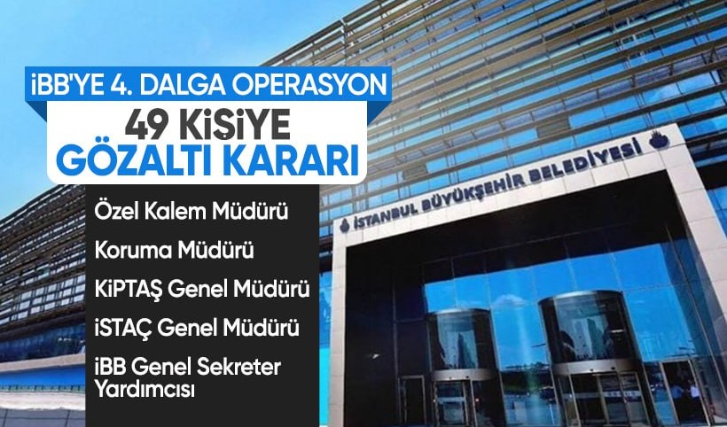İBB'ye dördüncü dalga yolsuzluk operasyonu: KİPTAŞ ve İSTAÇ genel müdürleri de dahil 49 gözaltı kararı