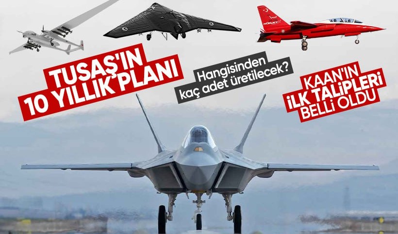 TUSAŞ'ın 10 yıllık planı: KAAN'ın ilk talipleri belli oldu! Hangisinden kaç adet üretilecek?