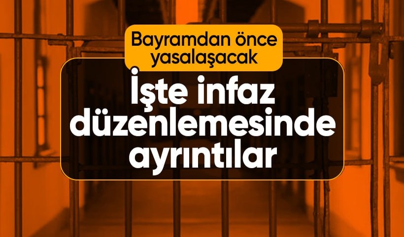 Bayramdan önce yasalaşacak! İşte infaz düzenlemesinde ayrıntılar