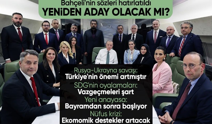 Cumhurbaşkanı Erdoğan'a Bahçeli'nin 'cayma hakkı yok' sözleri hatırlatıldı yeniden adaylığı soruldu