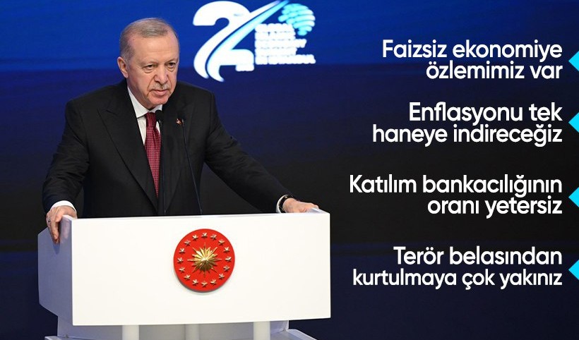 Cumhurbaşkanı Erdoğan: Faizsiz ekonomiye özlemimiz var