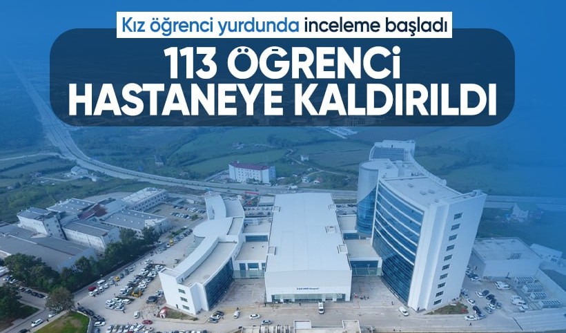 Sinop’ta KYK yurdunda toplu zehirlenme şüphesi: 113 öğrenci hastaneye kaldırıldı