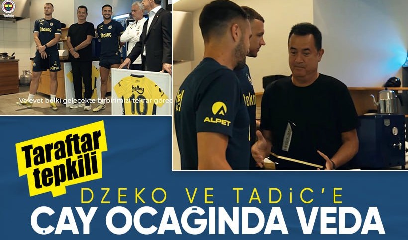 Fenerbahçe'den ayrılan Tadic ve Dzeko'ya mutfakta plaket verildi